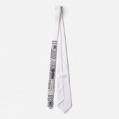 Cravate Dragon Stylisé sur mesure avec monogramme (Dos)