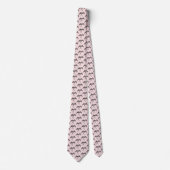 Cravate Dragon Tribal Celtique Noir Rose (Devant)