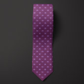 Cravate Dragon violet monochrome