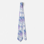 Cravate Dragonfly originale aquarelle dans Blue Mauve Natu (Devant)