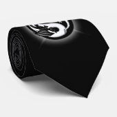 Cravate Dragons de Yin Yang (Roulé)