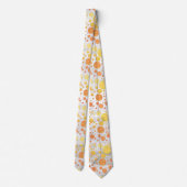 Cravate Dragons Oeil Orange Polka Motif (Dos)