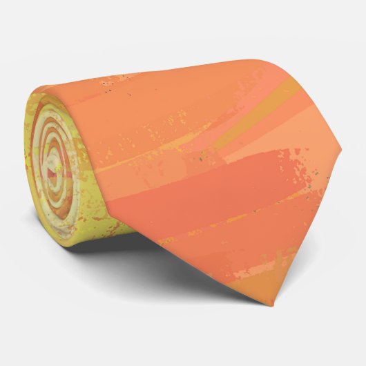 Cravate Dragons Oeil Orange Texture (Roulé)