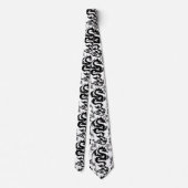 Cravate Dragons outline pattern 05.b.DOLP01 (Dos)