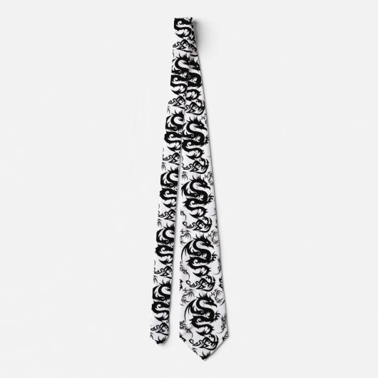 Cravate Dragons outline pattern 05.b.DOLP01 (Dos)