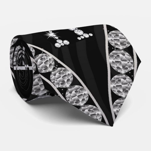 Cravate Drapé dans les diamants (Roulé)