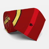 Cravate Drapeau à rayures albanais (Roulé)