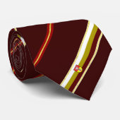 Cravate Drapeau à rayures de Bialystok (Roulé)