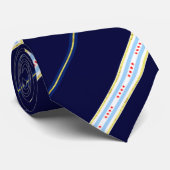 Cravate Drapeau à rayures de Chicago (Roulé)