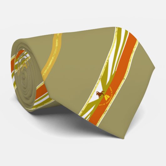 Cravate Drapeau à rayures de Jacksonville (Roulé)