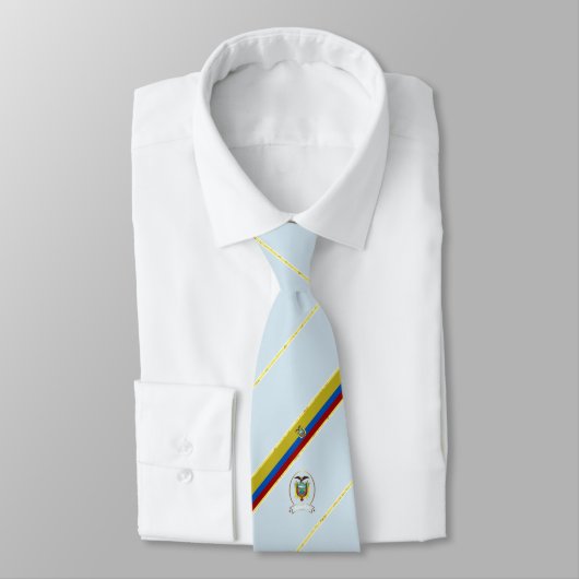 Cravate Drapeau à rayures de l'Equateur (Attaché)