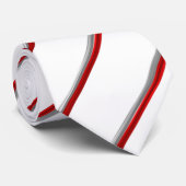 Cravate Drapeau à rayures de Pologne (Roulé)