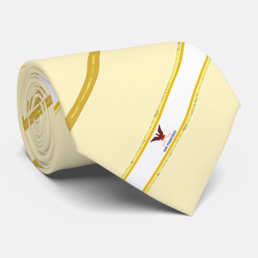 Cravate Drapeau à rayures de San Francisco (Roulé)