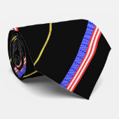 Cravate Drapeau à rayures d'Usa (Roulé)