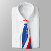 Cravate Drapeau Abstrait américain Stars et Stripes (Attaché)