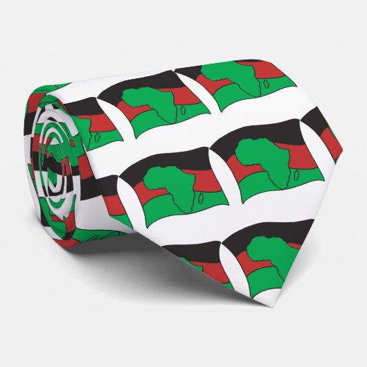 Cravate Drapeau africain (Roulé)