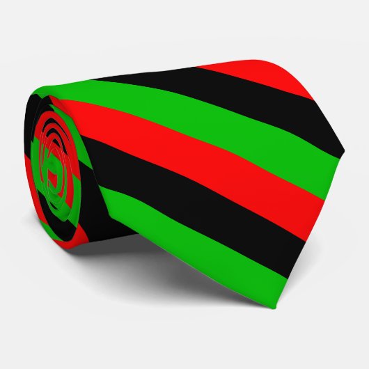 Cravate Drapeau afro-américain (Roulé)