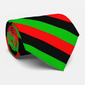 Cravate Drapeau afro-américain ou diaspora africaine (Roulé)