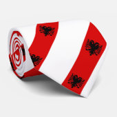 Cravate Drapeau albanais (Roulé)