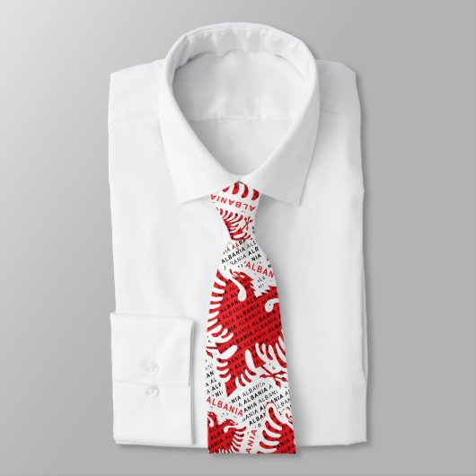 Cravate Drapeau albanais 4 (Attaché)