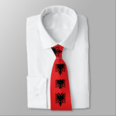 Cravate Drapeau Albanie (Attaché)