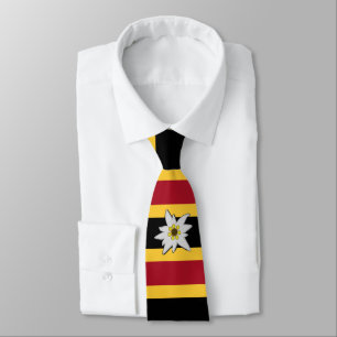 Cravate Drapeau allemand rayures avec Edelweiss