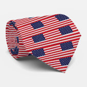 Cravate Drapeau américain (Roulé)