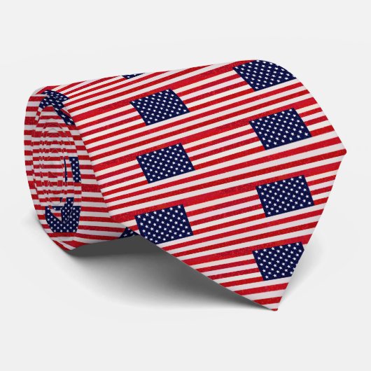 Cravate Drapeau américain (Roulé)