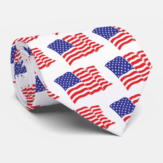 Cravate Drapeau américain (Roulé)