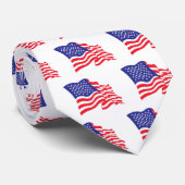 Cravate Drapeau américain (Roulé)