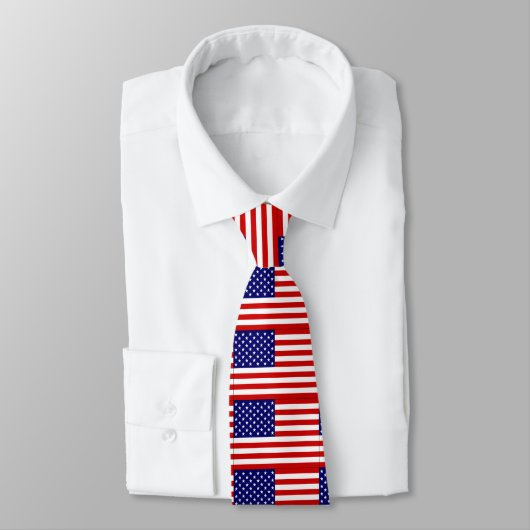CRAVATE DRAPEAU AMÉRICAIN (Attaché)