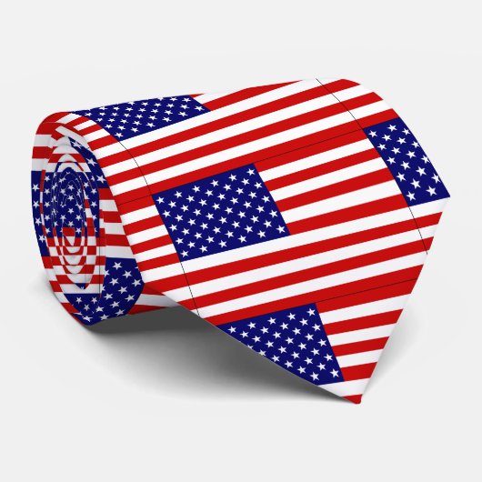 CRAVATE DRAPEAU AMÉRICAIN (Roulé)