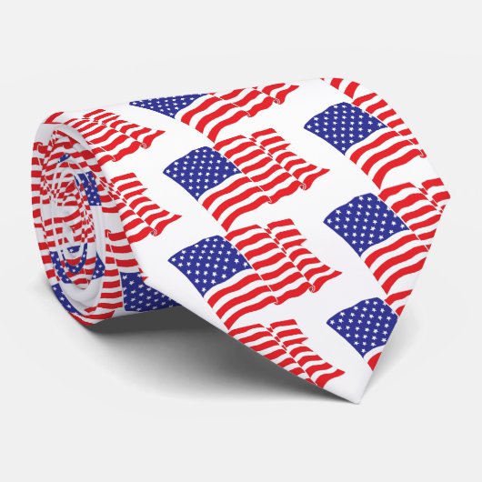 Cravate Drapeau américain (Roulé)