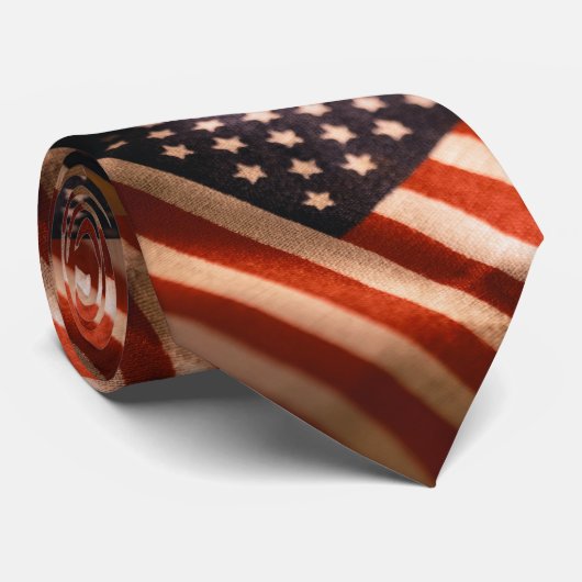 Cravate Drapeau américain (Roulé)