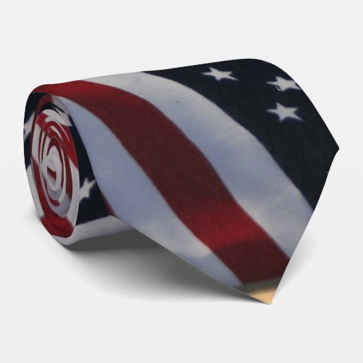 Cravate Drapeau américain (Roulé)