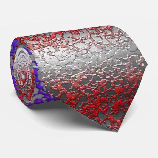 Cravate Drapeau américain Abstrait (Roulé)