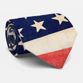 Cravate Drapeau américain ancien vintage (Roulé)