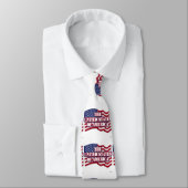 Cravate Drapeau américain avec drapeau américain (Attaché)
