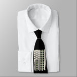 Cravate Drapeau américain avec Shamrocks pour St patrick<br><div class="desc">Drapeau américain avec Shamrocks pour Jour de la Saint Patrick</div>