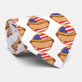 Cravate Drapeau américain de hot-dog (Roulé)