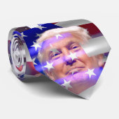 Cravate drapeau américain donald trump (Roulé)
