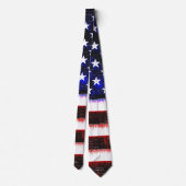 Cravate Drapeau américain - Drapeau américain, cramponné (Dos)
