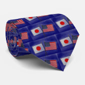 CRAVATE DRAPEAU AMÉRICAIN DU JAPON (Roulé)