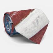 Cravate Drapeau américain en bois (Roulé)