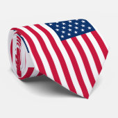 Cravate Drapeau américain - États-Unis d'Amérique - Patrio (Roulé)