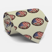 Cravate Drapeau américain Etats-Unis de boule de rugby (Roulé)