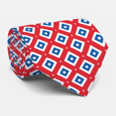 Cravate Drapeau américain étoiles et bandes (Roulé)
