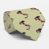 Cravate Drapeau américain italien (Roulé)