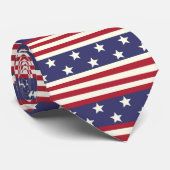 Cravate Drapeau américain Patriotic Stars and Stripes USA (Roulé)