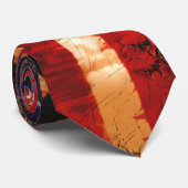 Cravate Drapeau américain rouillé patiné (Roulé)